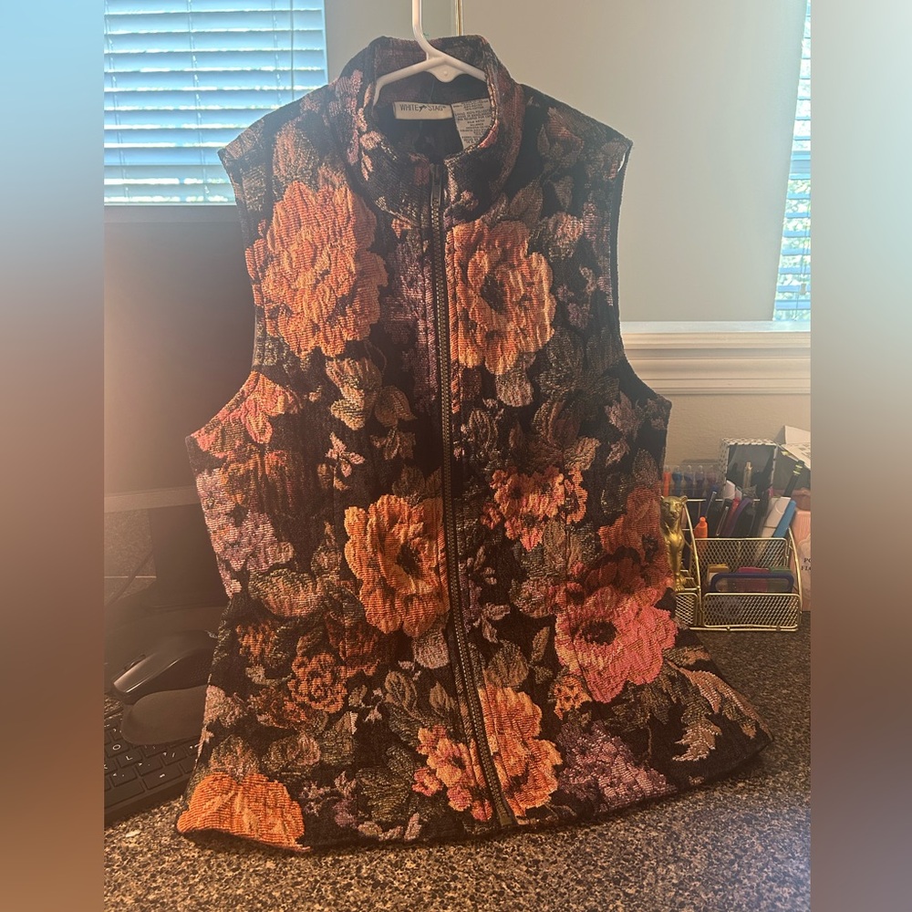 Floral Tapestry Vest